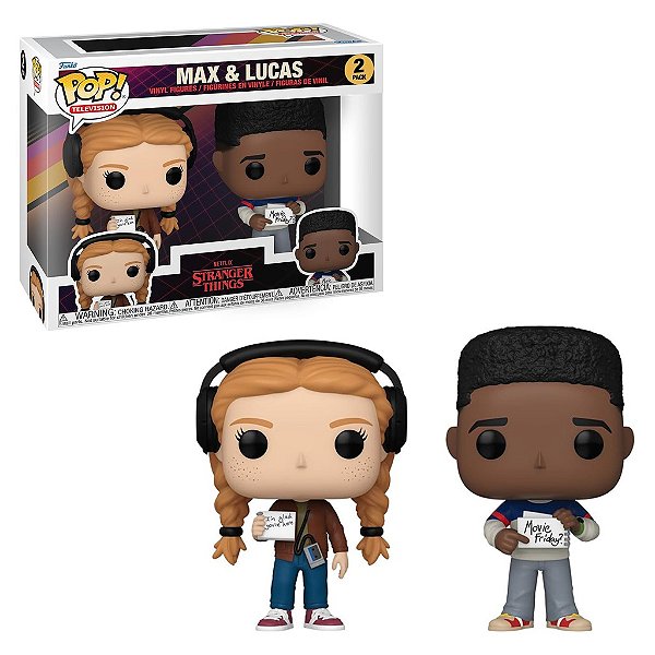 Max e Lucas Pack2 Pop Funko Stranger Things