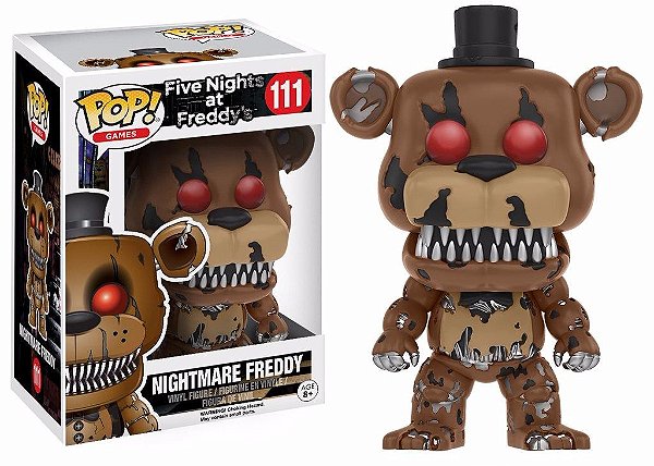 Nightmare Freddy 111 Pop Funko Five Night at Freddys