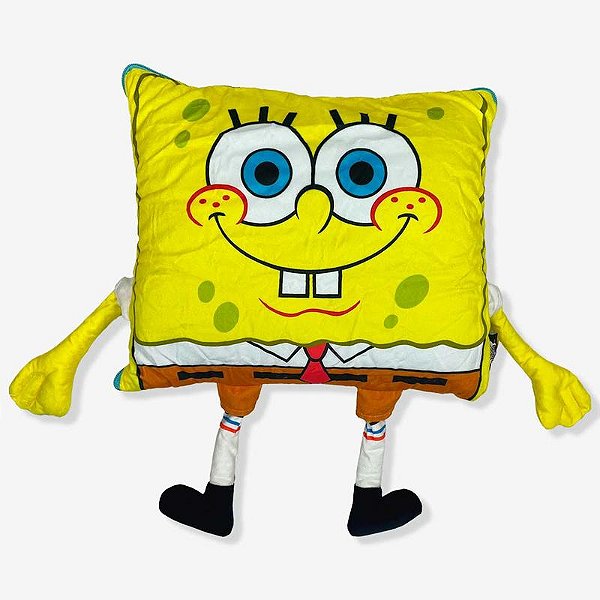 Almofada 2 em 1 Manta c/Ziper Bob Esponja - 10065397
