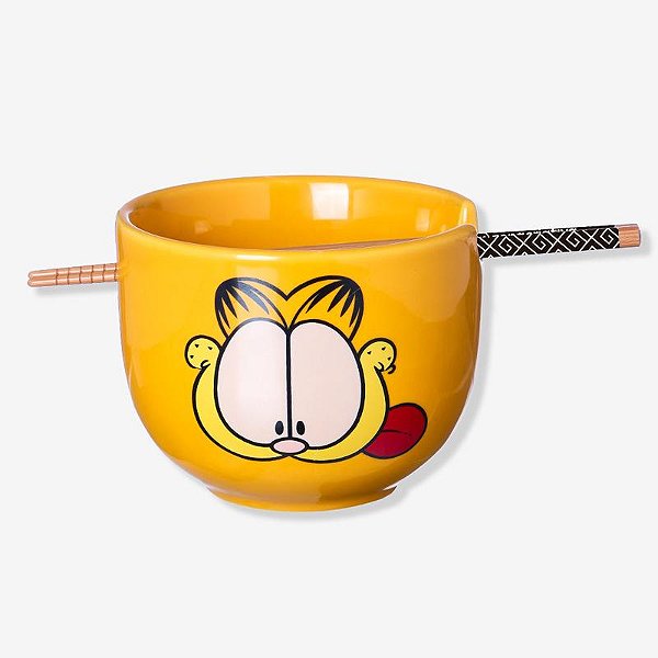 Bowl com Hashi Garfield 500ml  Zona Criativa - 10025518