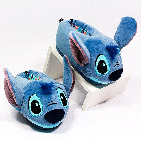 Pantufa Stitch Disney - 10071204  Tamanho:GG;Cor:Azul