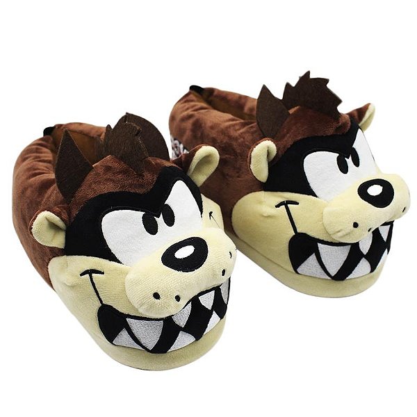 Pantufa 3D Taz - Looney Tunes - 10071625  Tam:M;Cor:Marrom