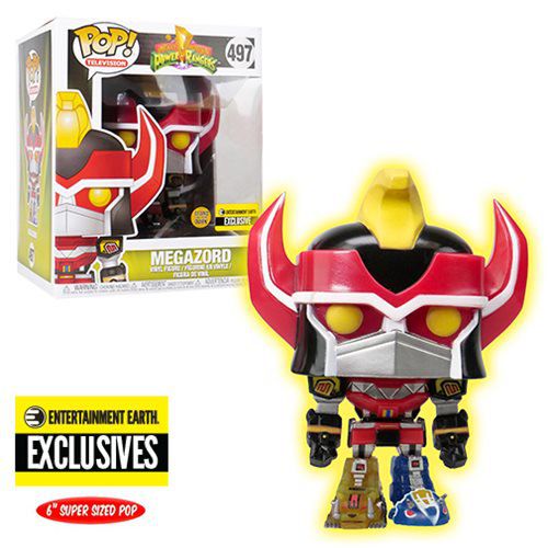 Megazord 497 Exclusivo Pop Funko Power Rangers GITD