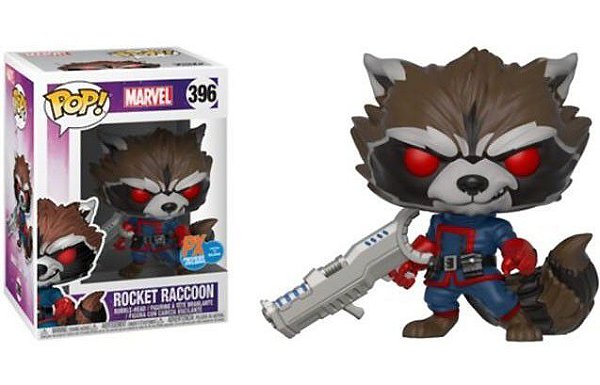 Rocket Raccoon 396 Exclusivo Pop Funko Marvel