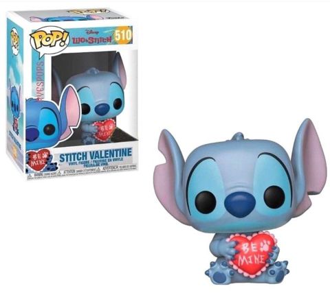 Stitch Valentine 510 Exclusivo Pop Funko Lilo e Stitch Disney