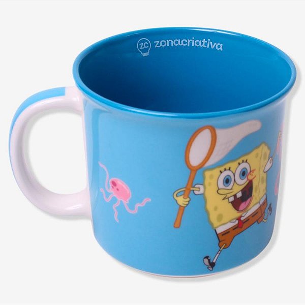 Caneca Tom Bob Esponja Patrick Agua Viva 350ml ZC - 10026426