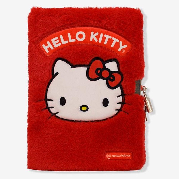 Caderno de Pelúcia 21x15 Hello Kitty - Zona Criativa