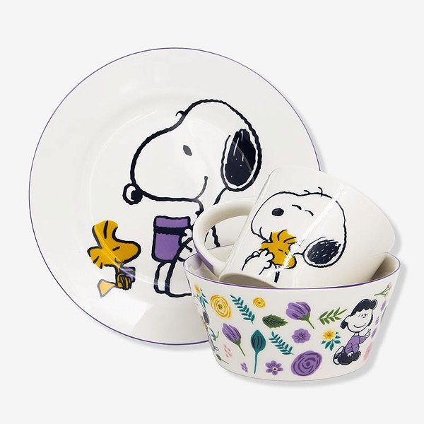 Conjunto Bowl Caneca Prato Snoopy Zona Criativa 10025667