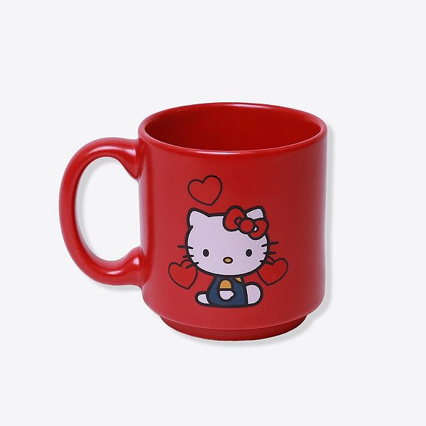 Caneca Mini Tina Hello Kitty Vermelha 100ml - ZC - 10026098