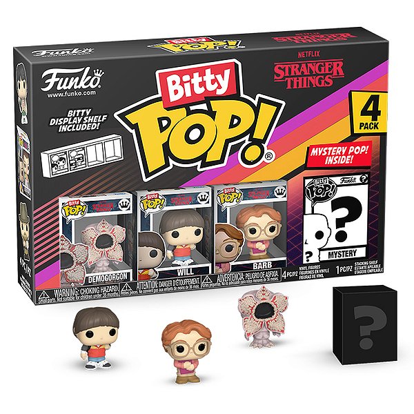 Demogorgon Will e Barb Pack4 Funko Bitty Pop Stranger Things
