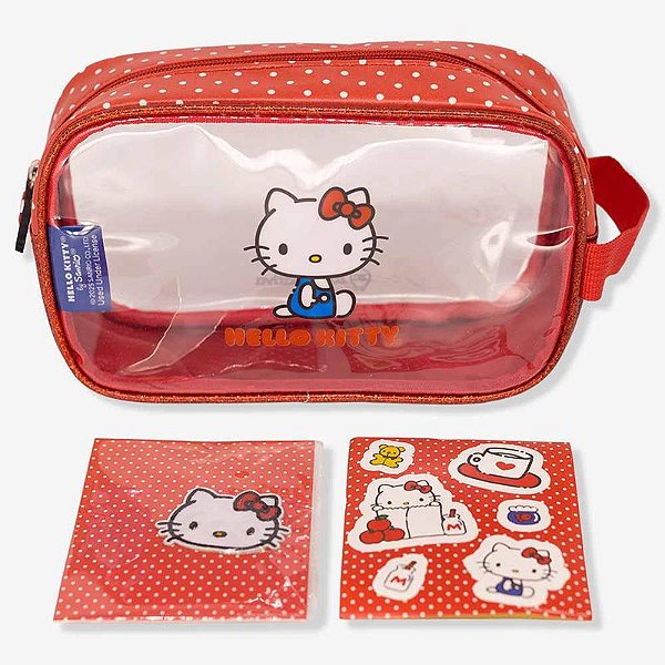Estojo Necessaire e adesivos Hello Kitty - ZC - 10073532