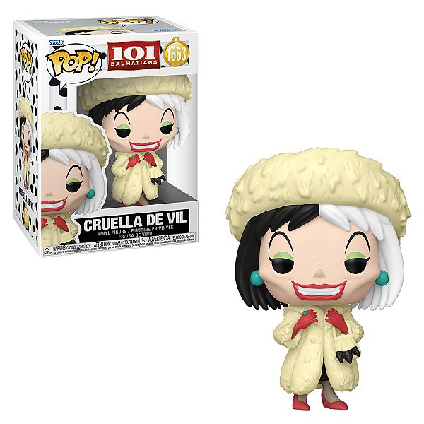 Cruella De Vil 1663 Pop Funko 101 Dalmatas Disney