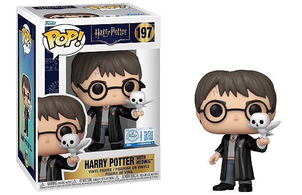 Harry Potter e Hedwig 197 Exclusivo Pop Funko Harry Potter