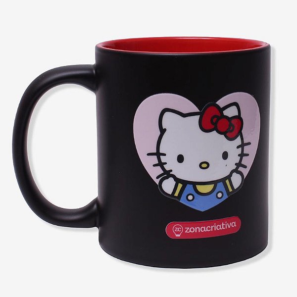 Caneca Magic Hello Kitty Preta - Zona Criativa - 10026509
