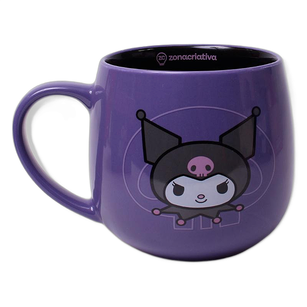 Caneca Maggie Kuromi Coração 400ml Zona Criativa - 10026423
