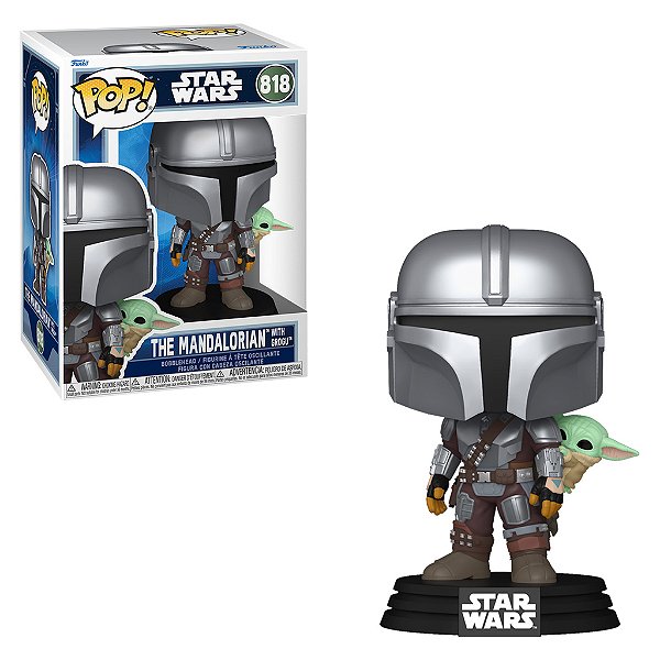 The Mandalorian with Grogu 818 Pop Funko Star Wars