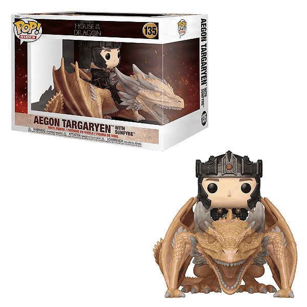 Aegon Targaryen e Sunfyre135 Pop Funko House of the Dragon