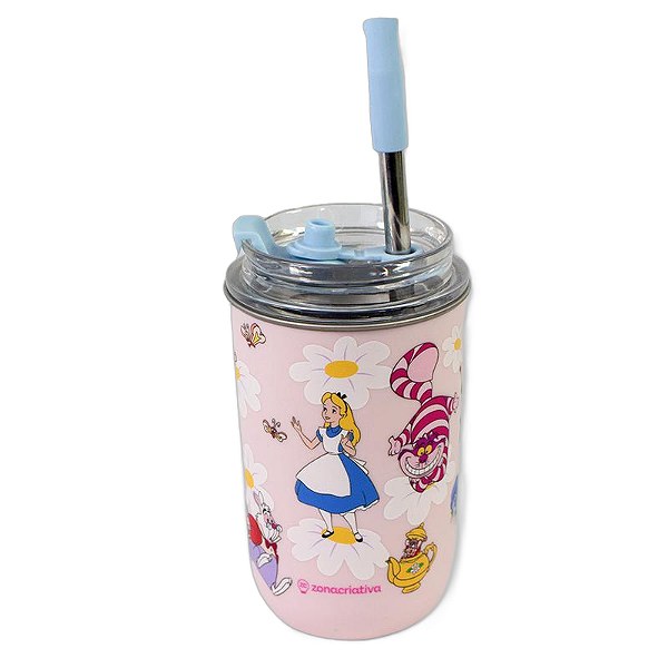 Copo Neo com Canudo Alice - Disney 300ml - ZC - 10026008
