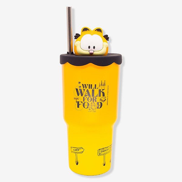 Copo Topper Garfield 600ML - Zona Criativa -  10026727