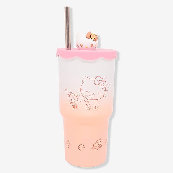 Copo Topper Hello Kitty 600ML - Zona Criativa - 10026737