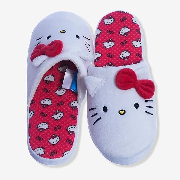Chinelo de Quarto Hello Kitty - Zona Criativa 10073065 TAM:G