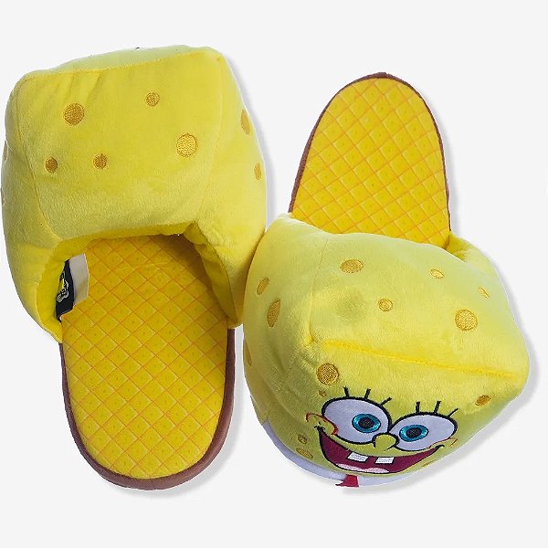 Chinelo de Quarto 3D Bob Esponja Zona Criativa 10073014 - P