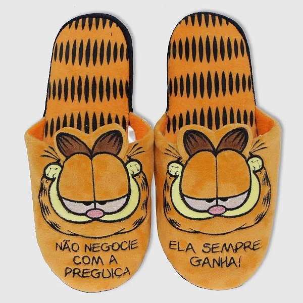 Chinelo de Quarto Garfield - Zona Criativa 10072018 TAM:M