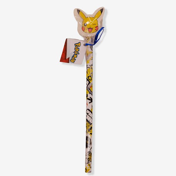 Lápis com Borracha Pikachu Pokémon - Zona Criativa -10073811