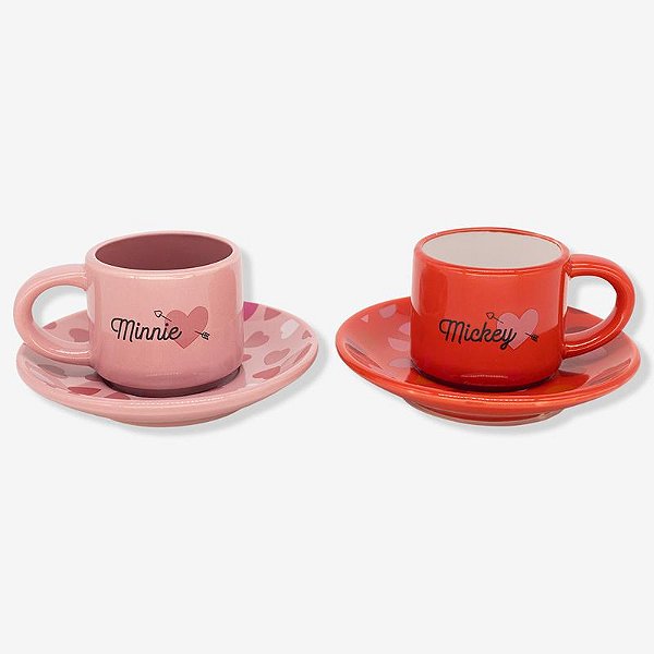 Kit Xicara com Pires Mickey e Minnie - Disney - 10026395