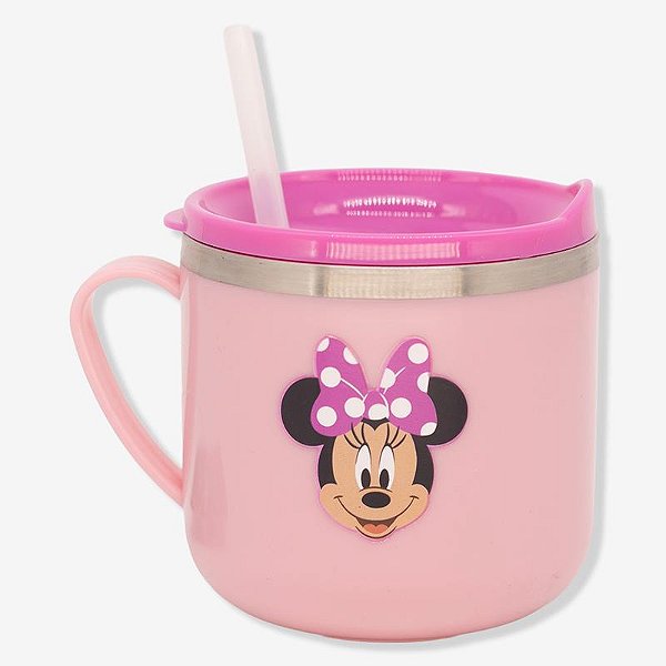 Caneca Flip Infantil Minnie Mouse - Disney 250ml - 10026455