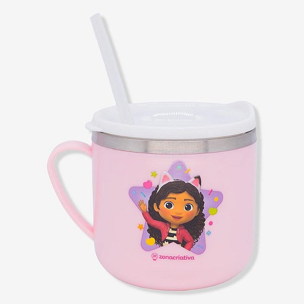 Caneca Flip Infantil A Casa Mágica da Gabby 250ml - 10026997