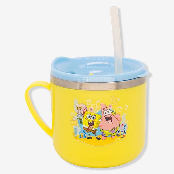 Caneca Flip Infantil Bob Esponja 250ml - 10026461