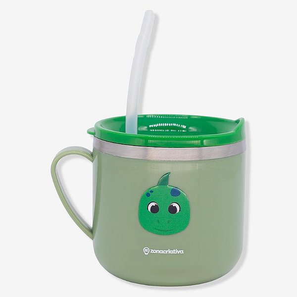 Caneca Flip Infantil Dinossauro Thomax 250ml - 10026548