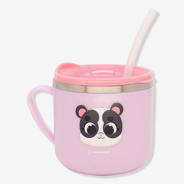 Caneca Flip Infantil Panda 250ml - 10026552