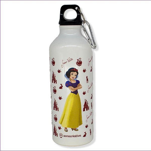 Garrafa com Mosquetão Branca de Neve - Disney - ZC -10073279
