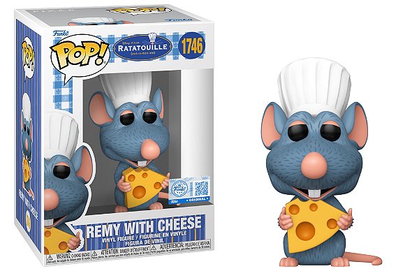 Remy with Cheese 1746 Exclusivo Pop Funko Ratatouille Disney