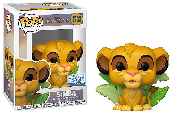Simba 1733 Exclusivo Pop Funko Rei Leão Disney