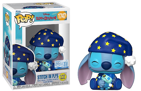 Stitch in PJs 1747 GITD Pop Funko Lilo e Stitch Disney