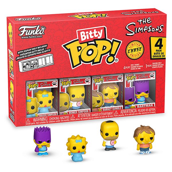 Simpsons Maggie Séries3 Pack4 Funko Bitty Pop The Simpsons