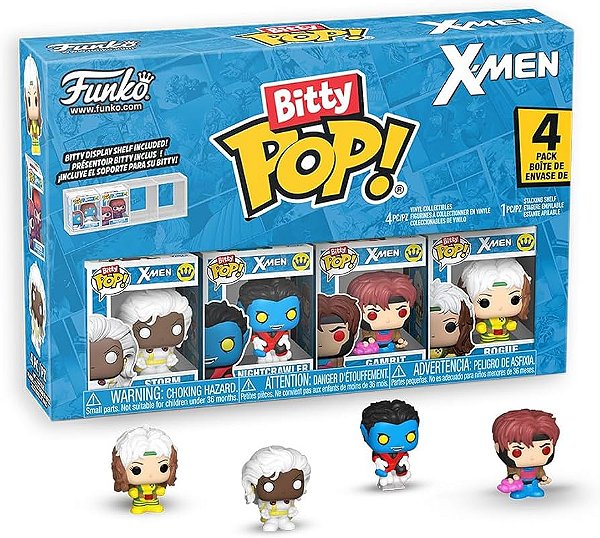 X-men Gambit Séries3 Pack4 Funko Bitty Pop Marvel