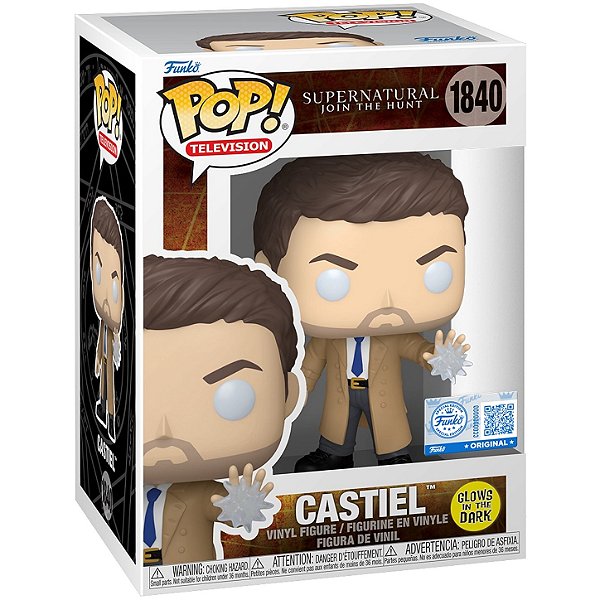 Castiel 1840 Exclusivo GITD Pop Funko Supernatural