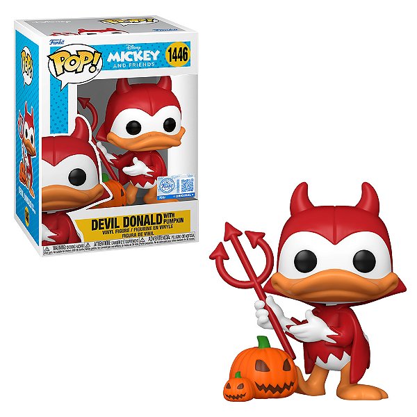 Devil Donald Duck with Pumpkins 1446 Excl Pop Funko Disney