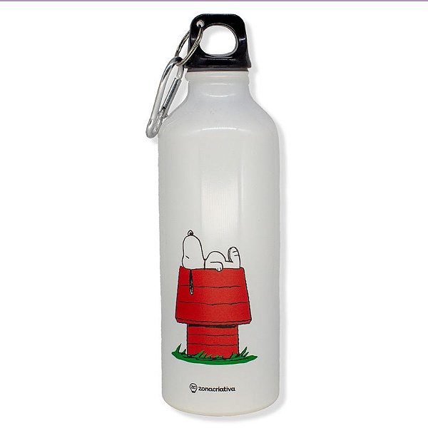 Garrafa com Mosquetão Snoopy - Zonacriativa - 10073264
