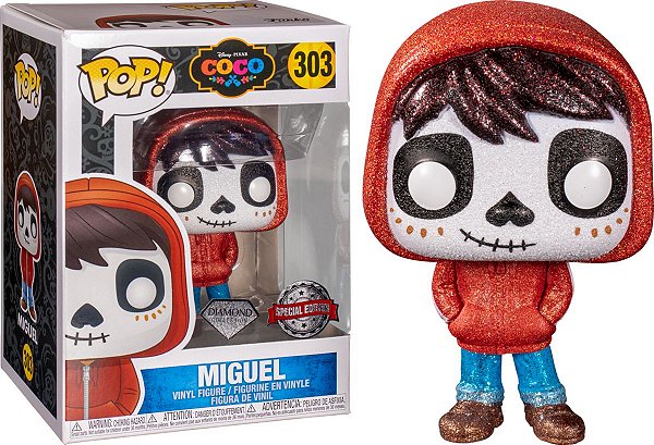 Miguel 303 Diamond Pop Funko Coco A Vida é uma Festa