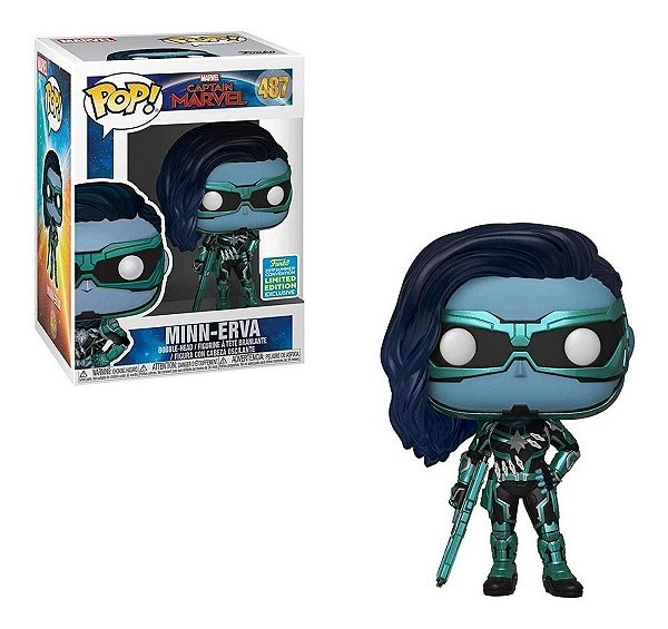 Minn-Erva 487 Exclusivo Pop Funko Captain Marvel