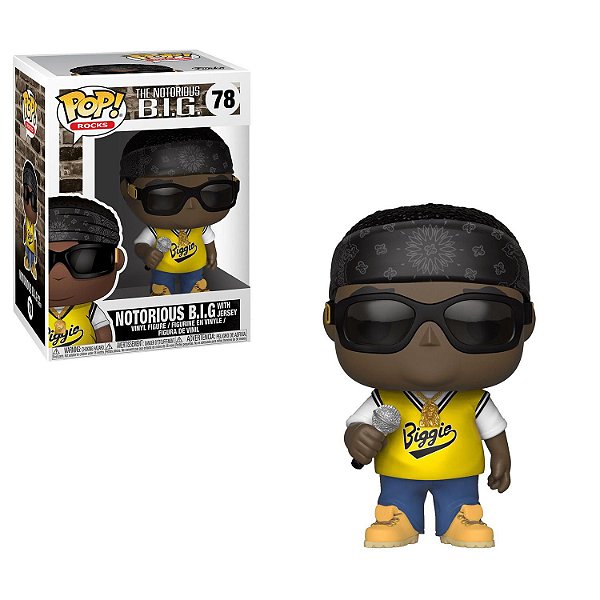 Notorious B.I.G. with Jersey 78 Pop Funko Rocks