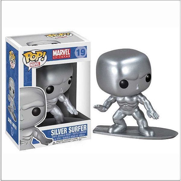 Silver Surfer 19 Pop Funko Surfista Prateado Marvel