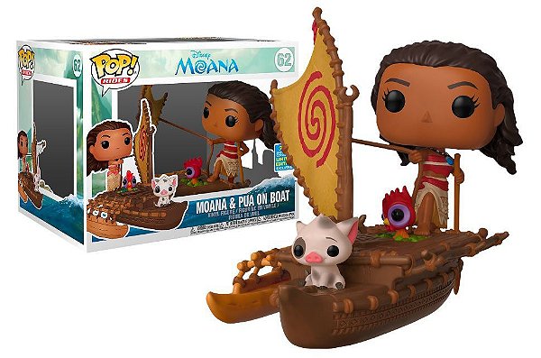 Moana e Pua on Boat 62 Rides EXCL Pop Funko Moana Disney