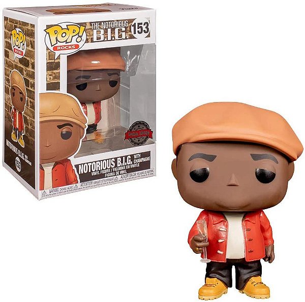 Notorious B.I.G. with Champagne 153 Exclusivo Pop Funko