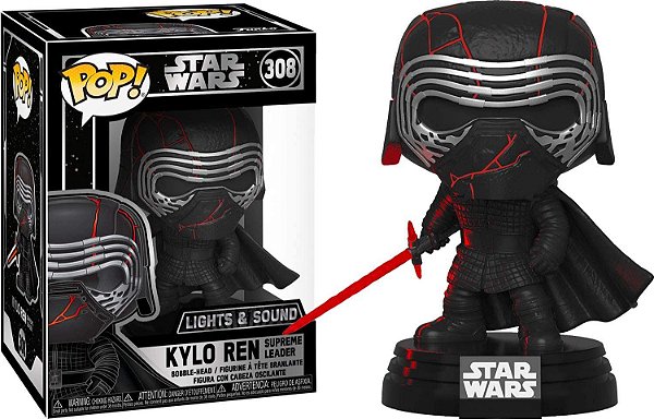 Kylo Ren Supreme Leader 308 Pop Funko Star Wars Lights Sound